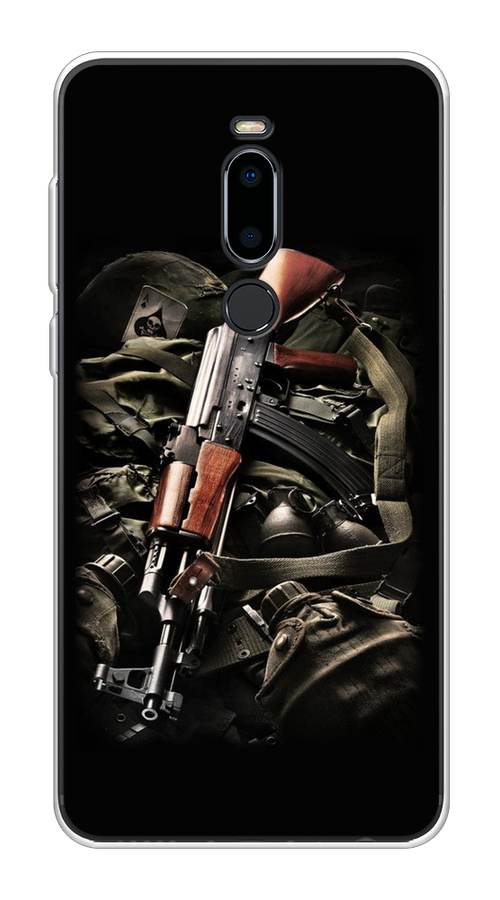 

Чехол Awog на Meizu M8 "Автомат", Черный;коричневый;серый, 73150-5