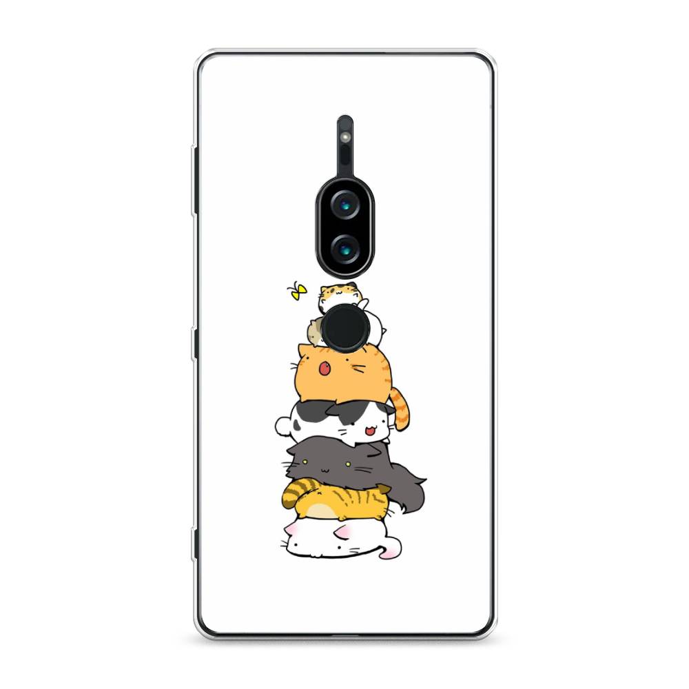 

Силиконовый чехол "Бутерброд из котиков" на Sony Xperia XZ2 Premium, 53350-10