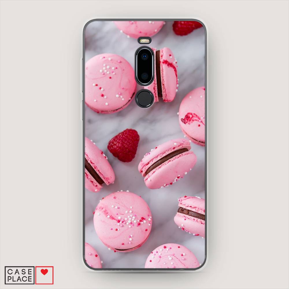

Чехол Awog на Meizu M8 "Макарони с малиной", Серый;розовый, 73150-10