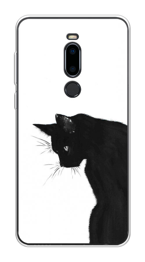 

Чехол Awog на Meizu M8 "Black cat", Черный;белый, 73150-1