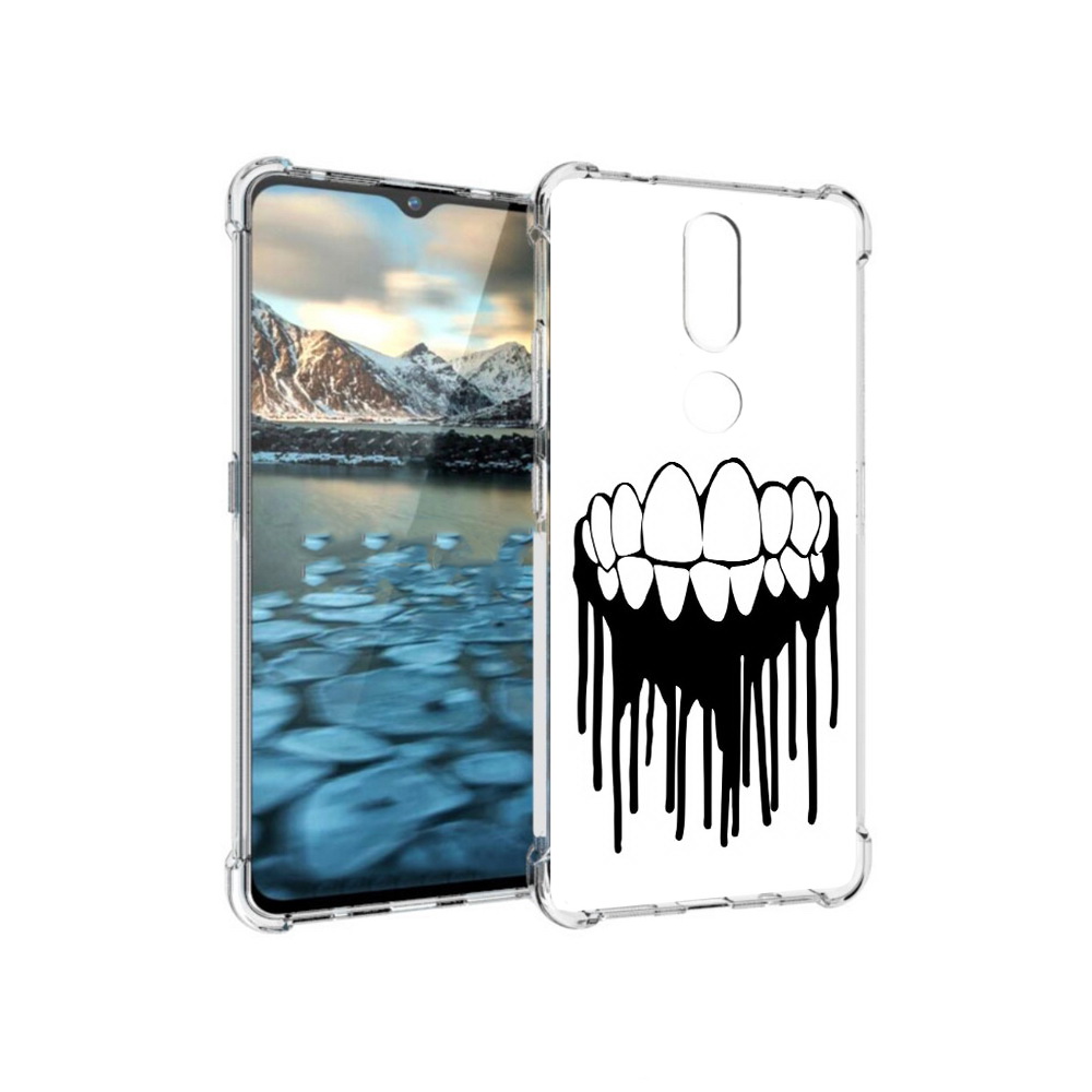 

Чехол MyPads Tocco для Nokia 2.4 зубы (PT227049.107.372), Прозрачный, Tocco