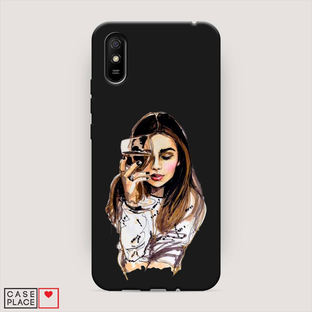 

Чехол Awog на Xiaomi Redmi 9A "Девушка с бокалом", Разноцветный, 38952-1