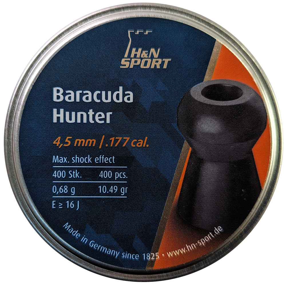 Пули для пневматики H&N Baracuda Hunter 4,5 мм 0,68 гр 400 шт