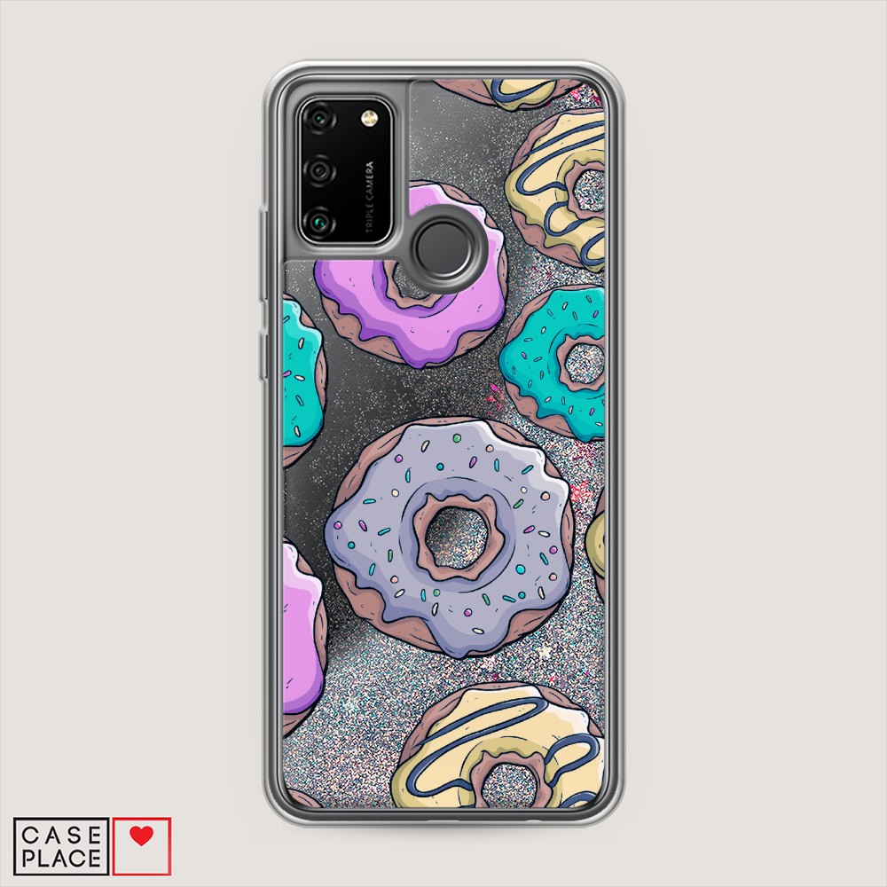 

Чехол Awog на Honor 9A "Разноцветные пончики в глазури 2", Разноцветный, 612391-1