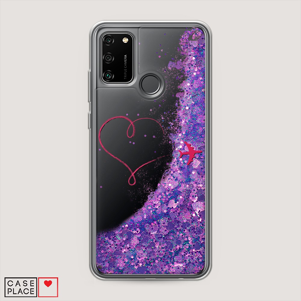 

Чехол Awog на Honor 9A "Сердце и самолет", Разноцветный, 612392-1