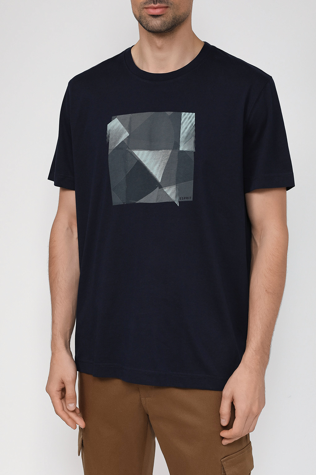 

Футболка мужская Esprit Casual 073EE2K308 синяя S, Синий, 073EE2K308