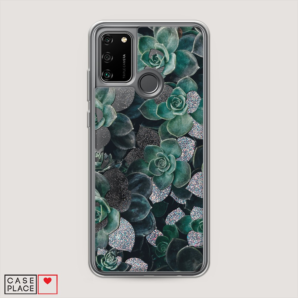 

Чехол Awog на Honor 9A "Сукуленты цветные", Разноцветный, 612391-1