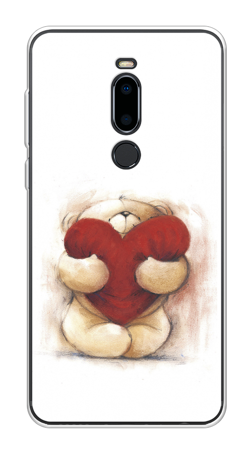

Чехол Awog на Meizu M8 "Мишка с сердцем 1", Белый;красный;бежевый, 73150-6