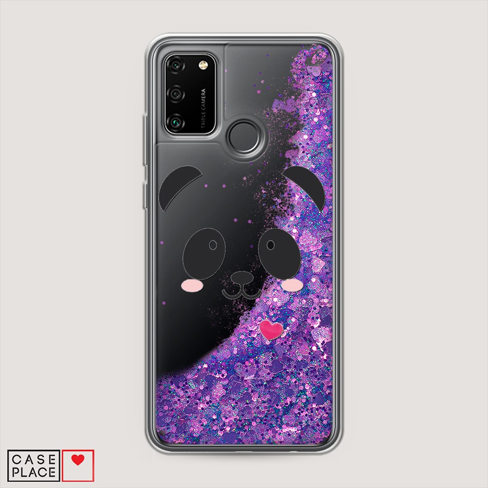 

Чехол Awog на Honor 9A "Влюбленный панда контур", Разноцветный, 612392-1