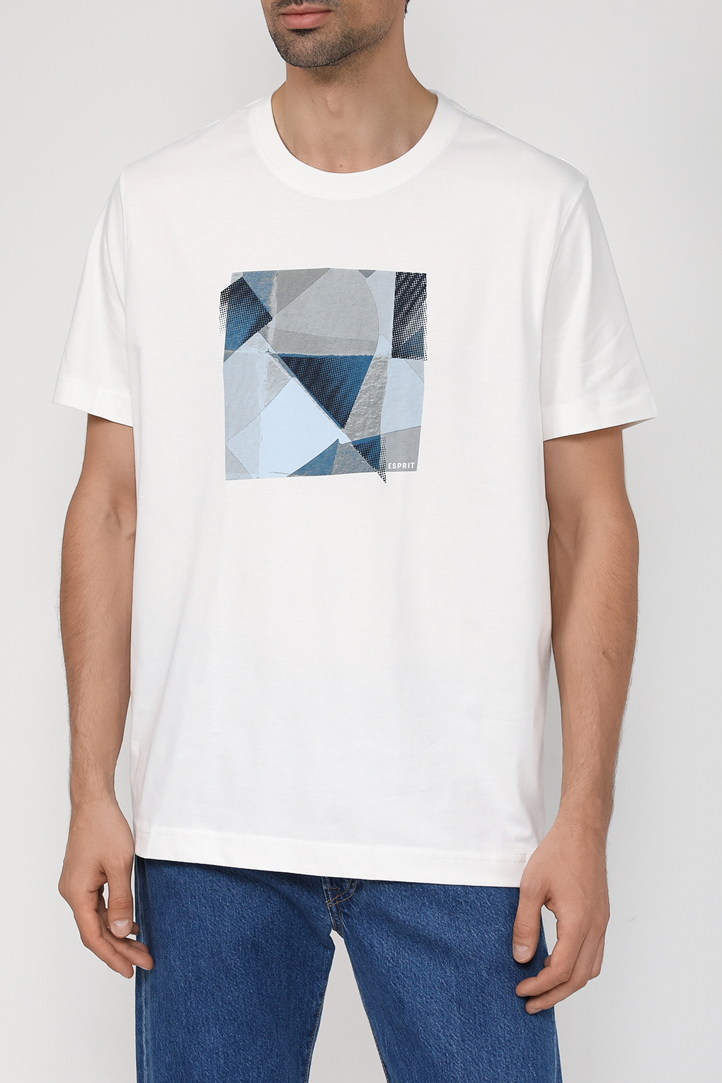 

Футболка мужская Esprit Casual 073EE2K308 серая L, Серый, 073EE2K308