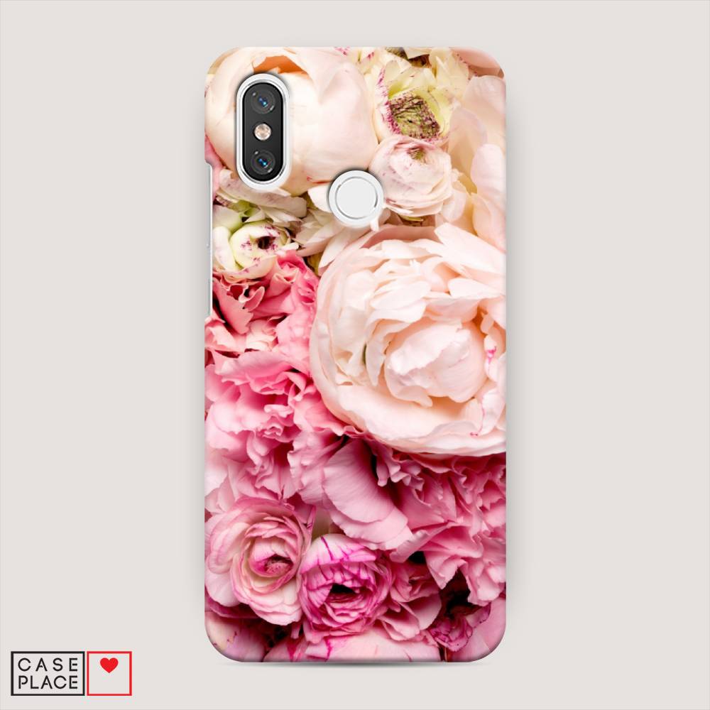 

Пластиковый чехол "Пионы яркие" на Xiaomi Mi 8, 33520-6