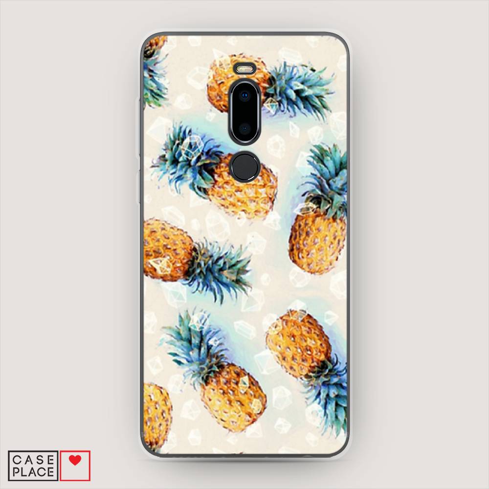 

Чехол Awog на Meizu M8 "Ананасы", Бежевый, 73150-3