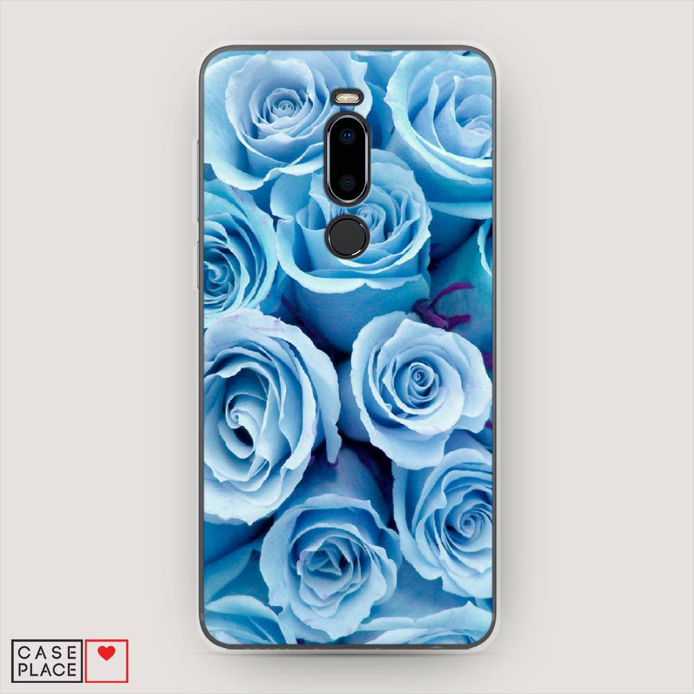 

Чехол Awog на Meizu M8 "Лазурные розы", Голубой, 73150-8