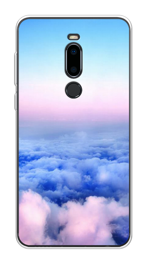 

Чехол Awog на Meizu M8 "Облака", Голубой;розовый, 73150-4