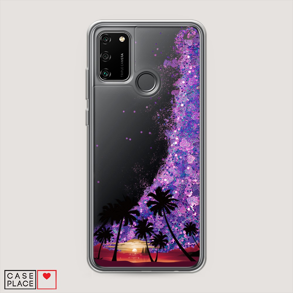 

Чехол Awog на Honor 9A "Закат и пальмы", Разноцветный, 612392-1