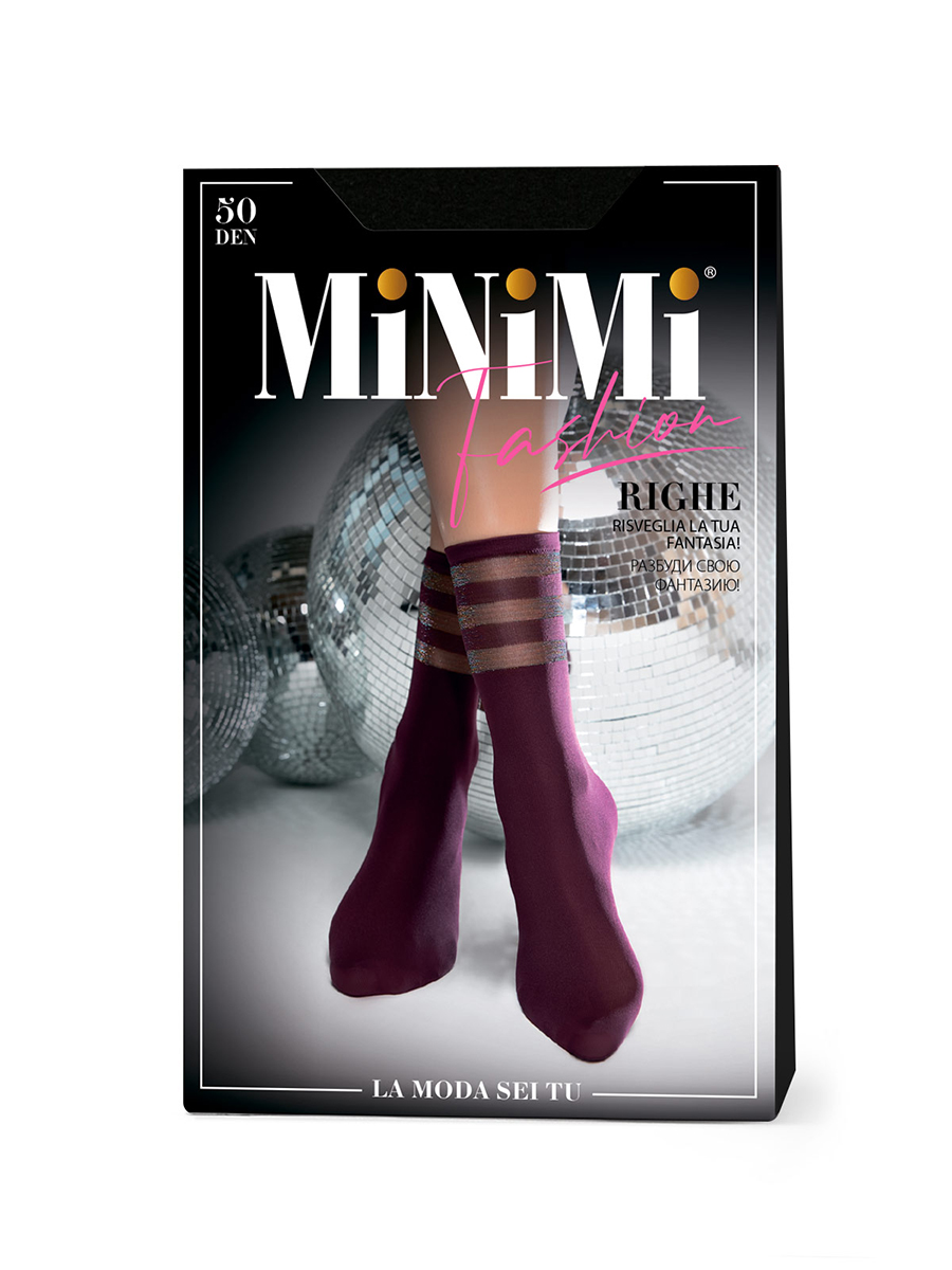 

Носки женские Minimi RIGHE 50 черные OS, Черный, RIGHE 50