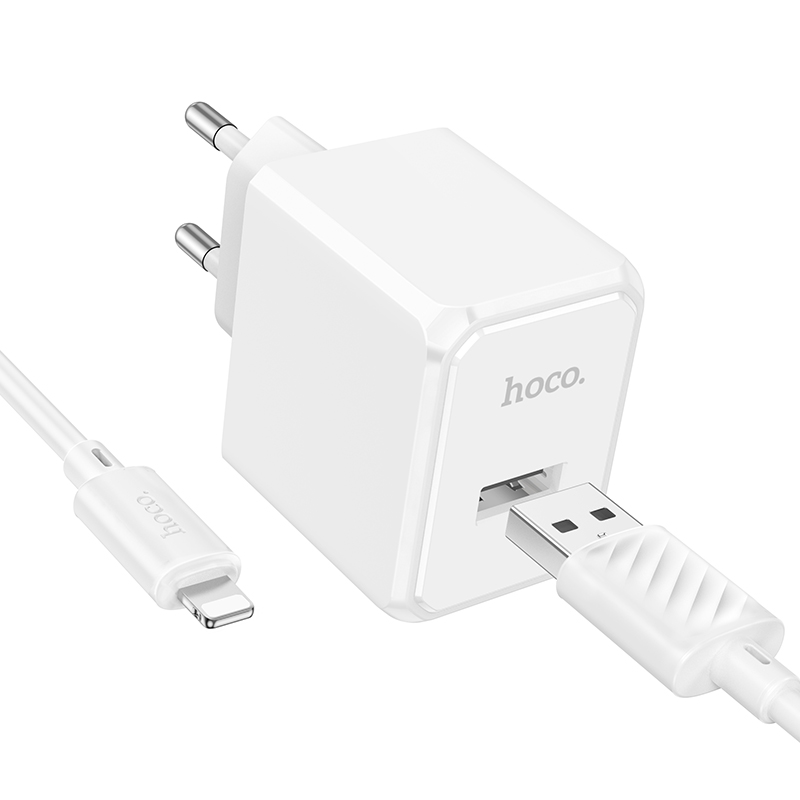 

Сетевое зарядное устройство Hoco CS11A для Lightning 8-pin White, CS11Ai