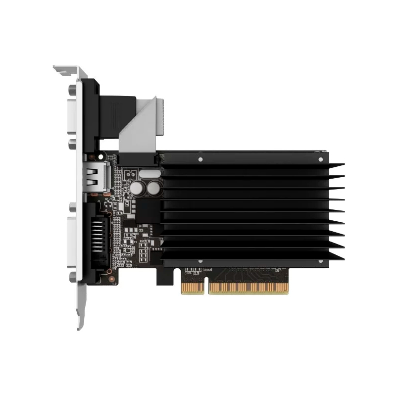 

Видеокарта Palit NVIDIA GeForce GT 710 Silent LP (NEAT7100HD46-2080H), Черный, GeForce GT 710 Silent LP