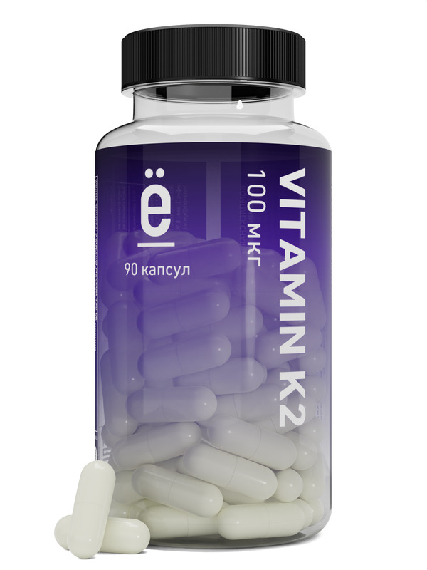Витамин К2 Ё|батон капсулы 90 шт.