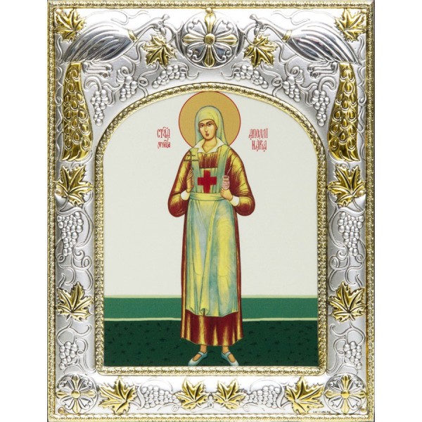 

Икона именная "Аполлинария Тупицына", Размер 18х14
