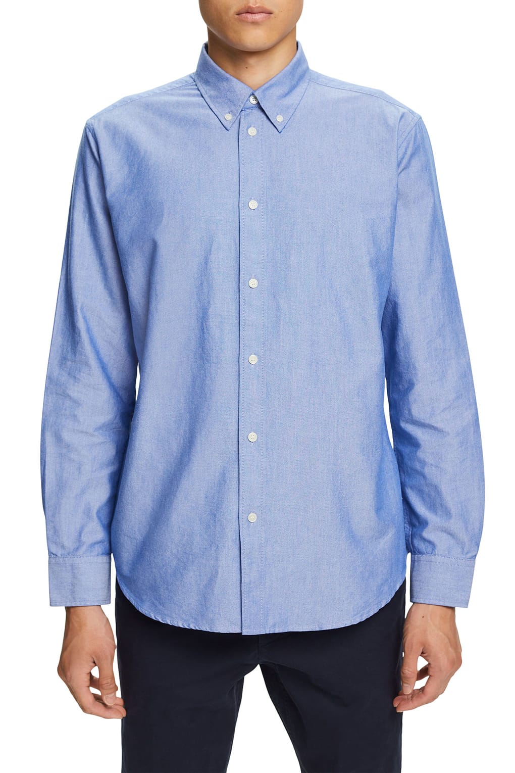 

Рубашка мужская Esprit Casual 993EE2F309 голубая XL, Голубой, 993EE2F309