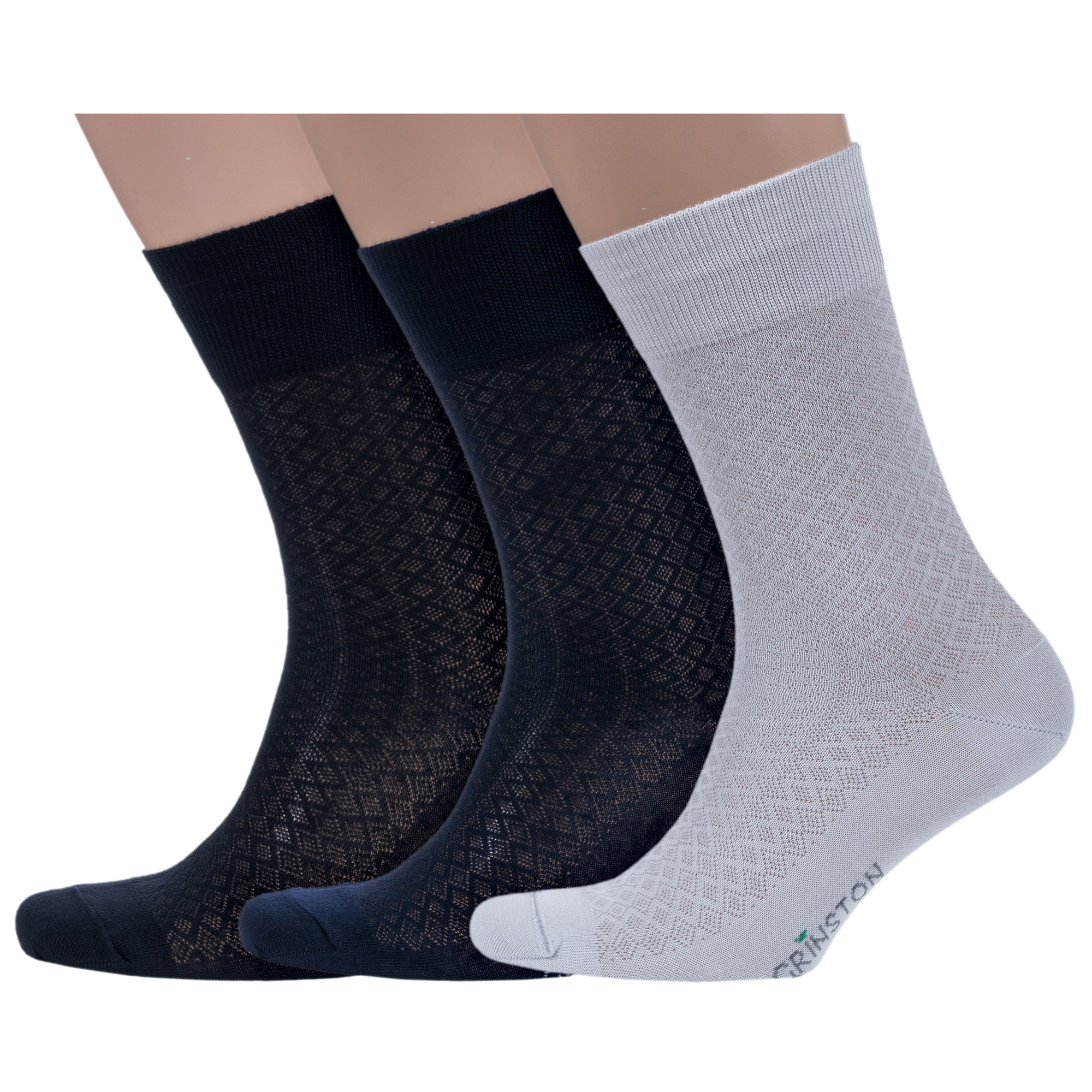 

Комплект носков мужских Grinston socks 3-15D21 разноцветных 25, 3-15D21