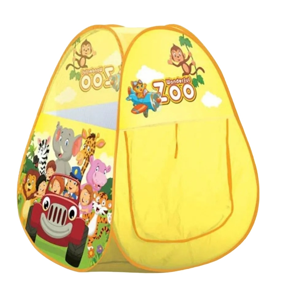 Палатка игровая Наша Игрушка желтая, 73х73х88 см, сумка на молнии (200556155)