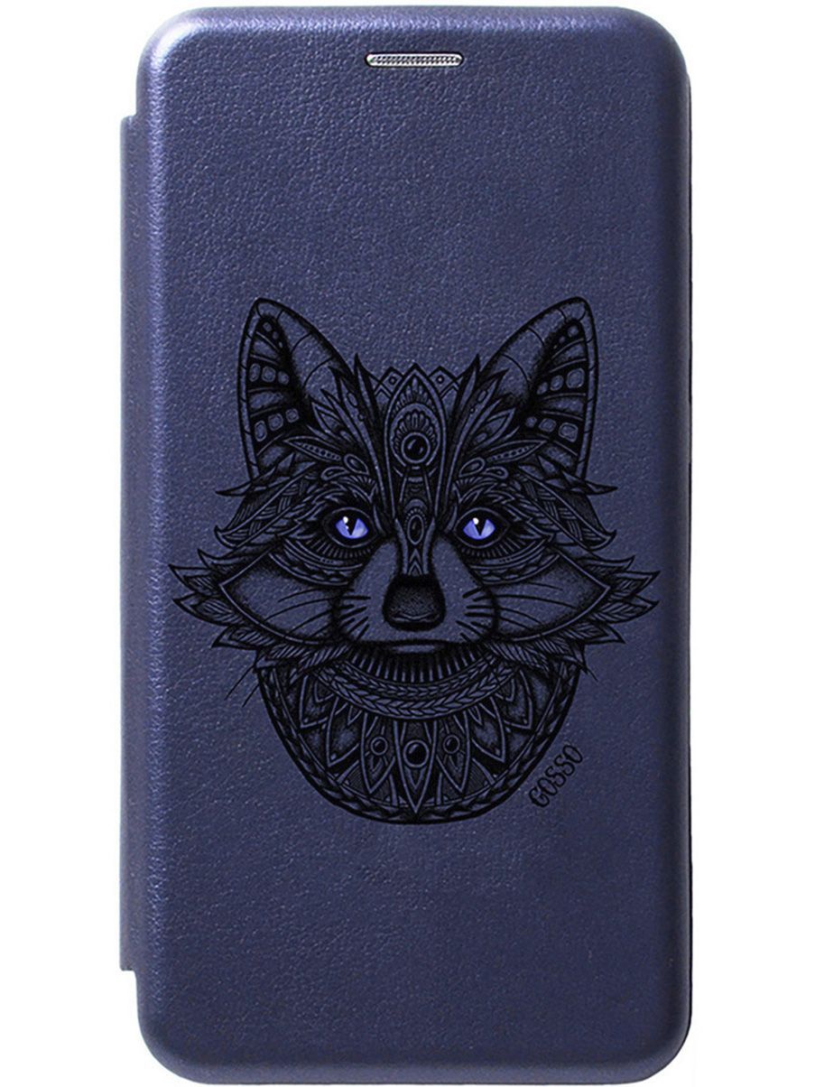 

Чехол-книжка на Realme C55 с 3D принтом "Grand Raccoon" синий, Синий;черный, 159504