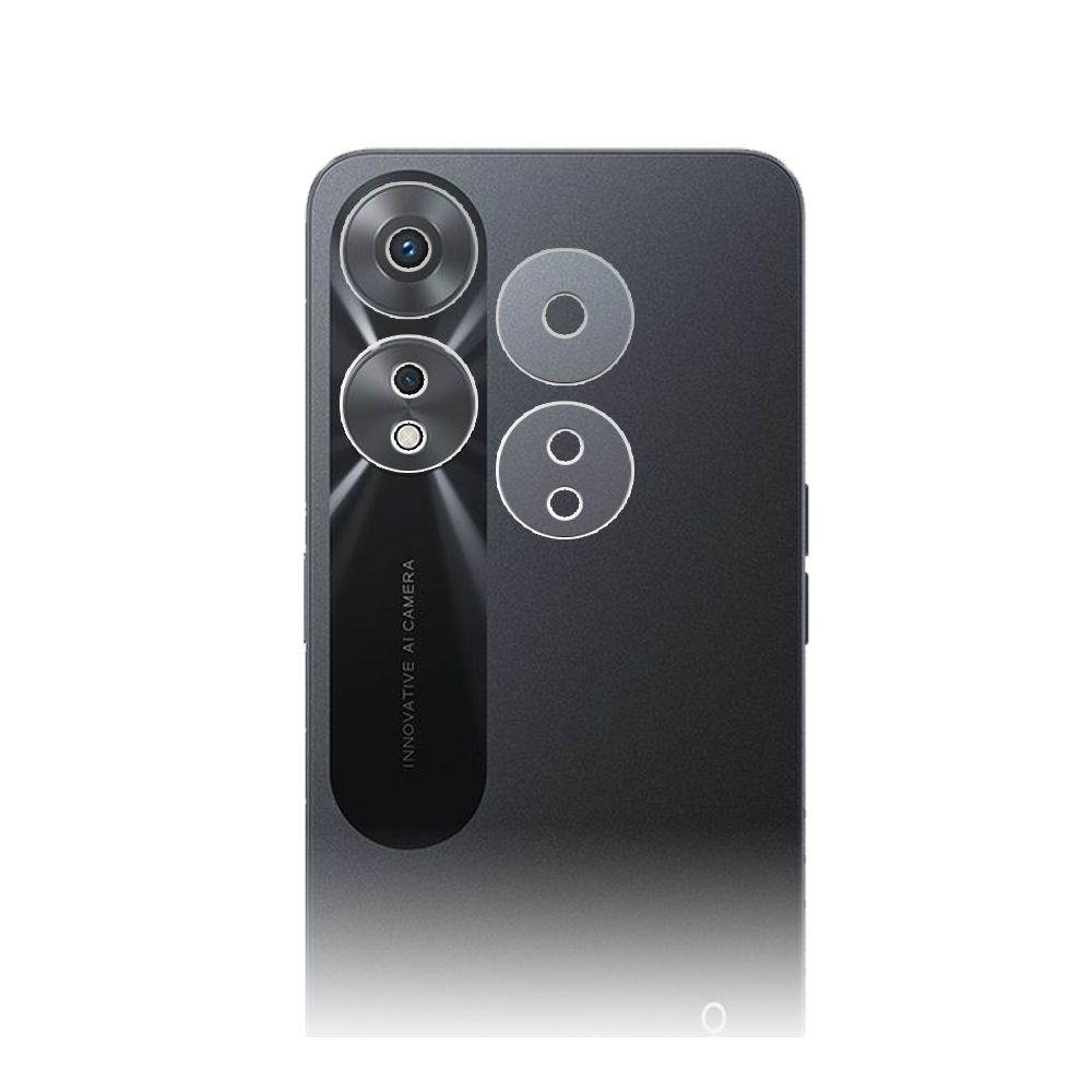 

Стекло защитное гибридное МАТОВОЕ Krutoff для блока камер Oppo A58 4G 2 шт