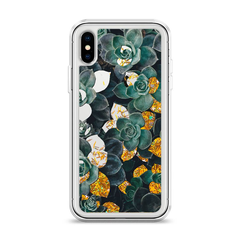 

Чехол Awog на Apple iPhone X (10) / Айфон X (10) "Сукуленты цветные", 11090-1