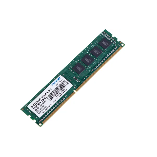 

Оперативная память PATRIOT (PSD34G1600L81), DDR3L 1x4Gb, 1600MHz