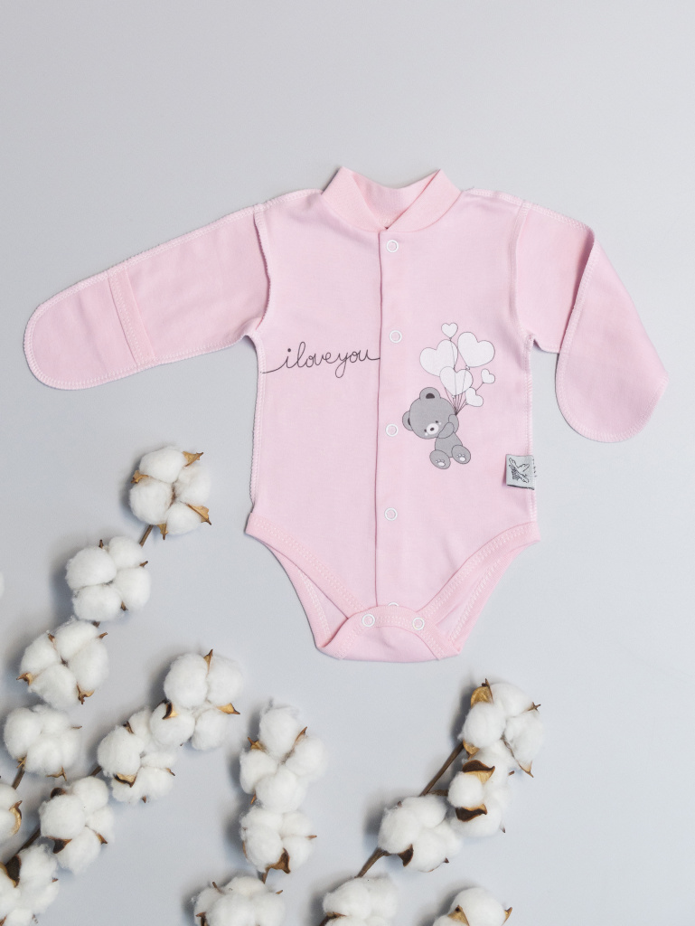 Боди детское амелли кл 290 140 0 332 005р56 розовый 56 690₽