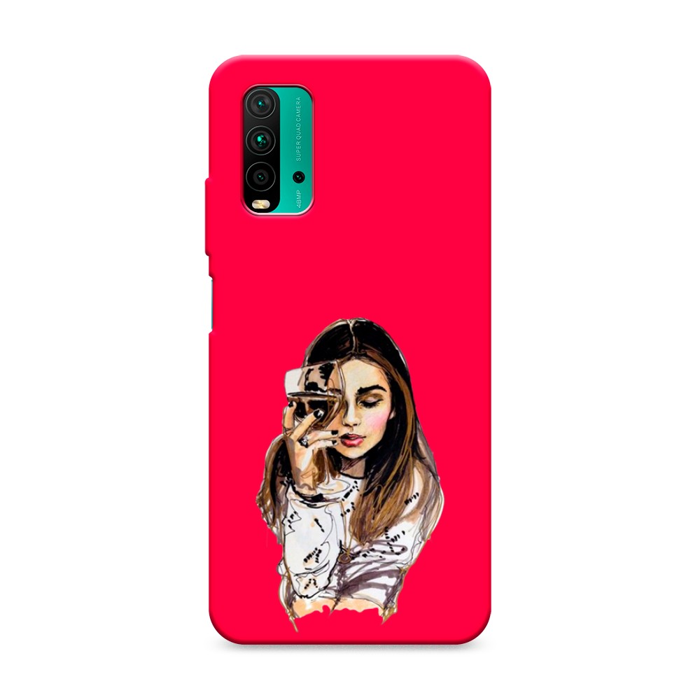 

Чехол Awog на Xiaomi Redmi 9T "Девушка с бокалом", Разноцветный, 39853-1