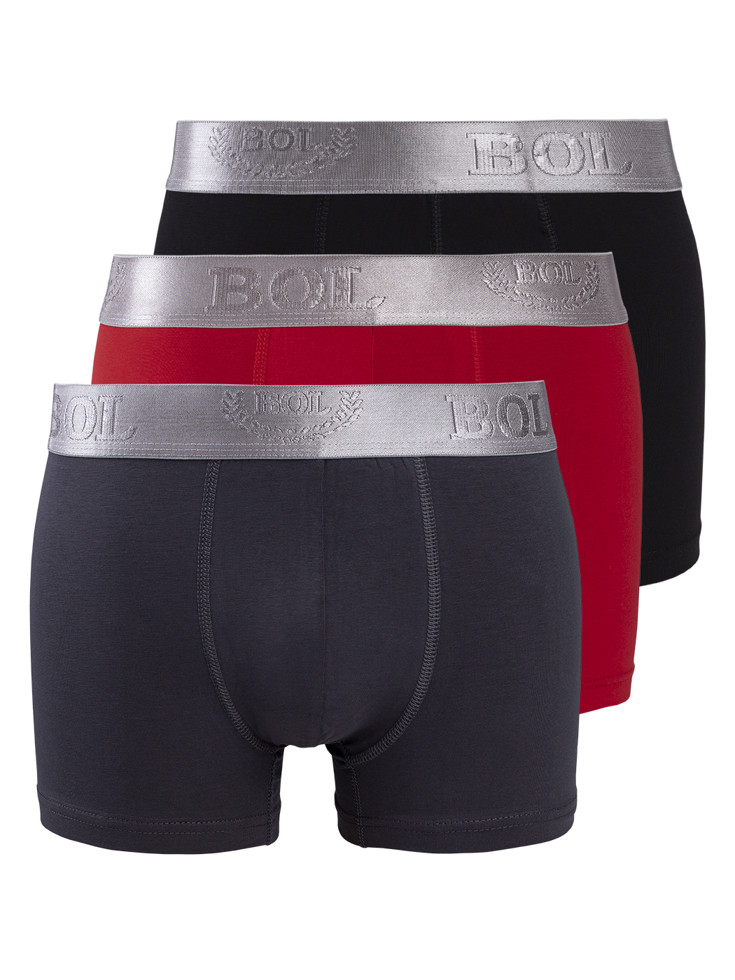 

Комплект трусов мужских BOL Men's 178 черных; красных M, Черный;красный, 178