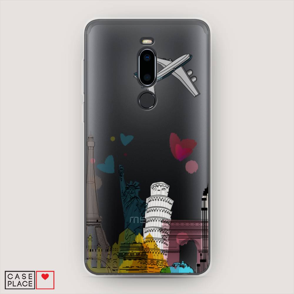 

Чехол Awog на Meizu M8 "Самолет путешествий", Желтый, 73150-10