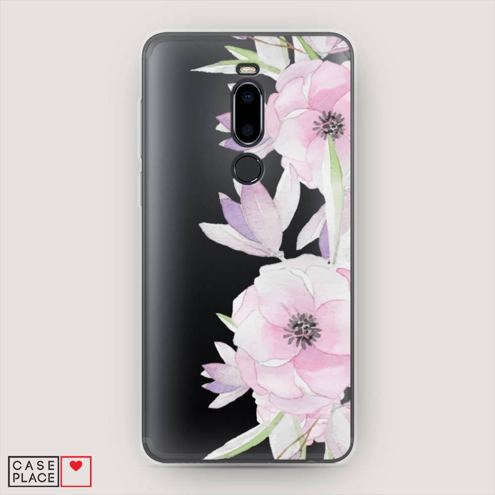 

Чехол Awog на Meizu M8 "Нежные анемоны", Розовый;черный;фиолетовый, 73150-8