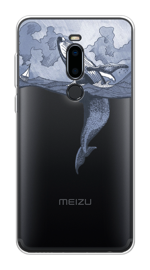 

Чехол Awog на Meizu M8 "Два измерения", Голубой;черный;прозрачный, 73150-7