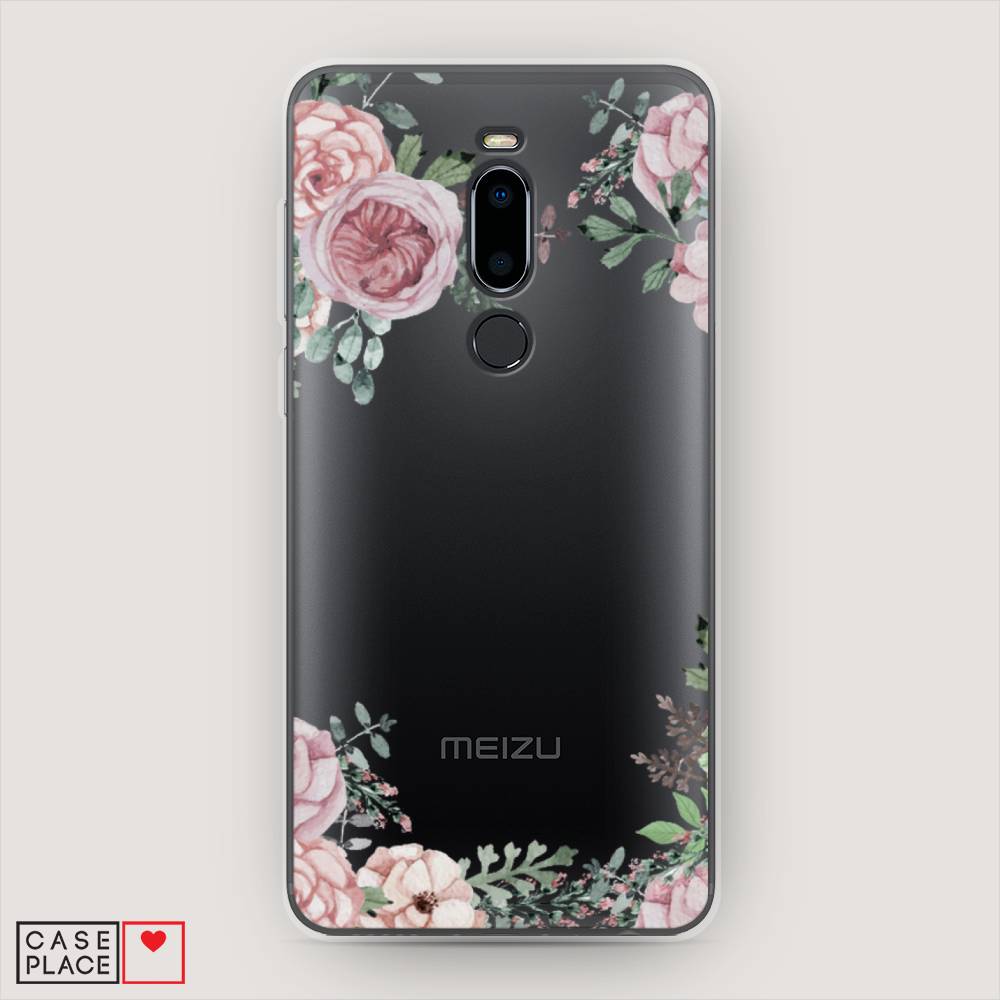 

Чехол Awog на Meizu M8 "Нежные розы акварель", Прозрачный;розовый;зеленый, 73150-8