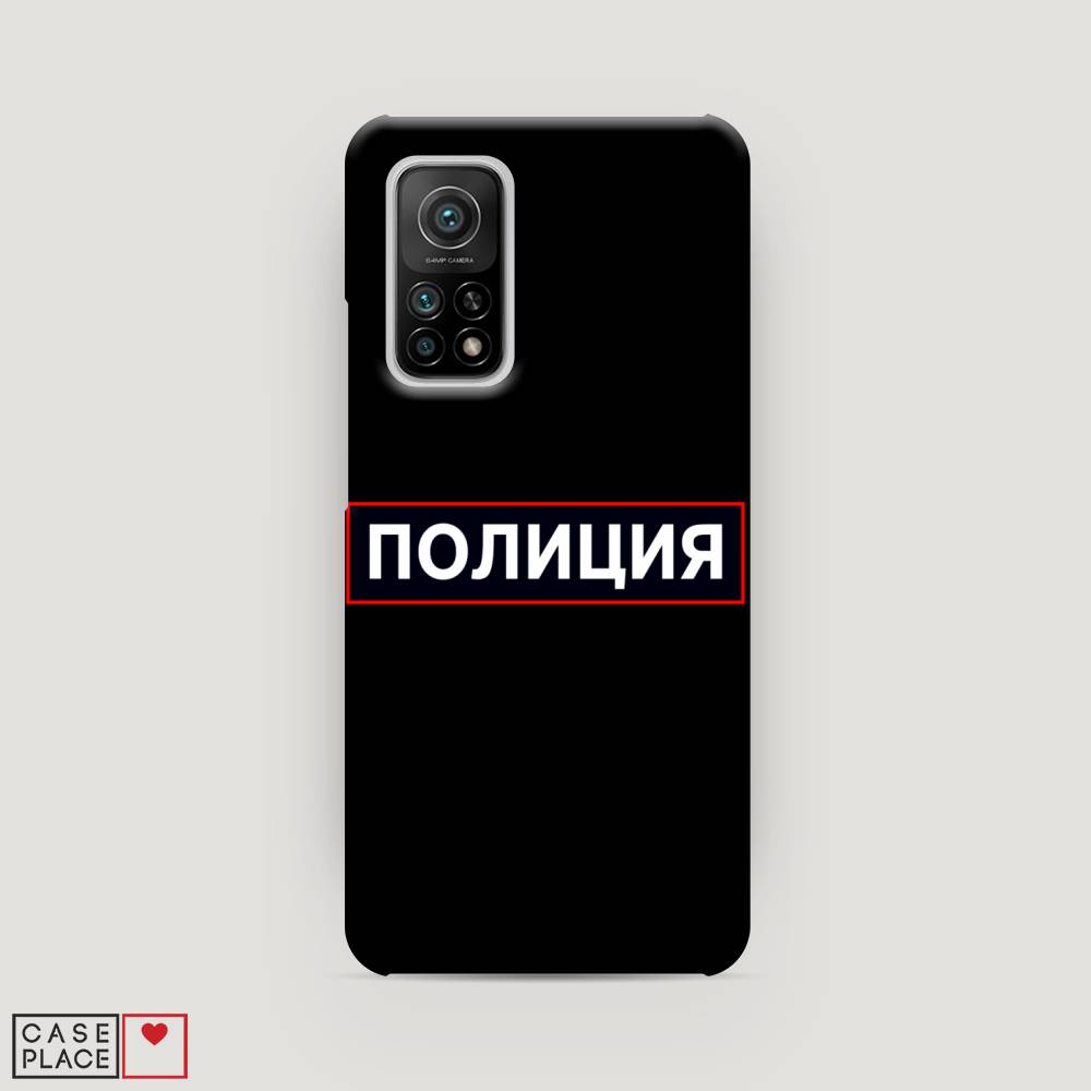 фото Пластиковый чехол "police logo" на xiaomi mi 10t awog