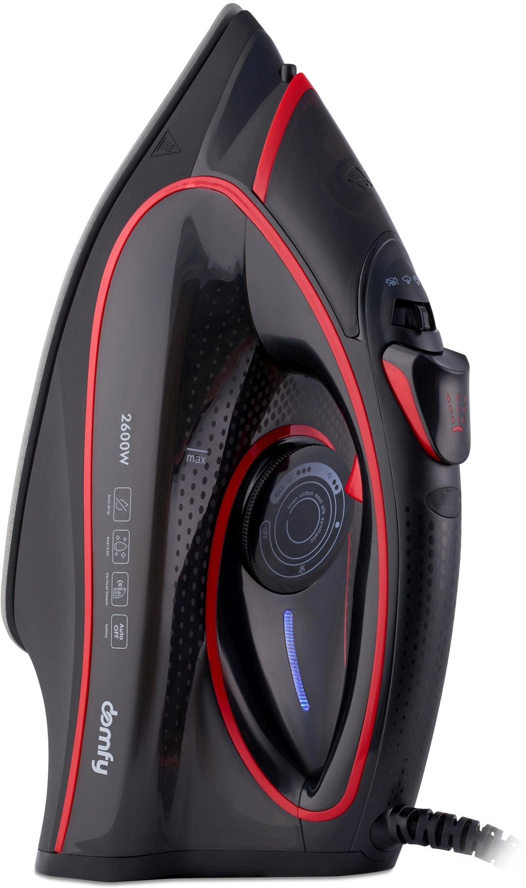 

Утюг DOMFY DSC-EI606 черный; красный, DSC-EI606