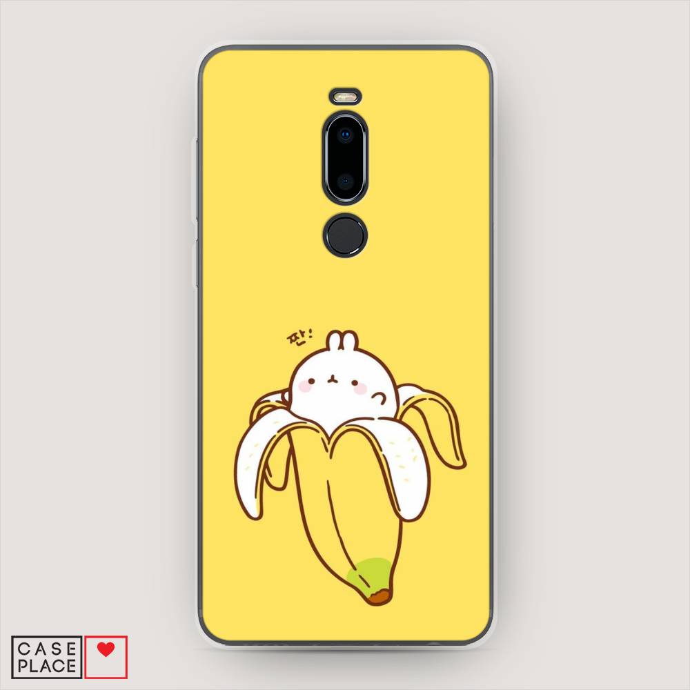 

Чехол Awog на Meizu M8 "Зайчик-бананчик", Желтый;белый, 73150-2
