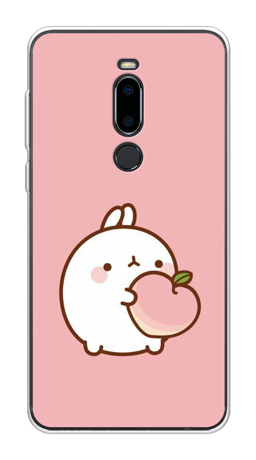 

Чехол Awog на Meizu M8 "Кролик с персиком", Розовый;бежевый, 73150-1