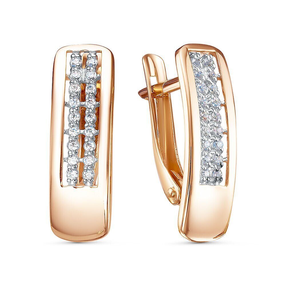 

Серьги из золота 585Gold 302007769, фианит, 302007769