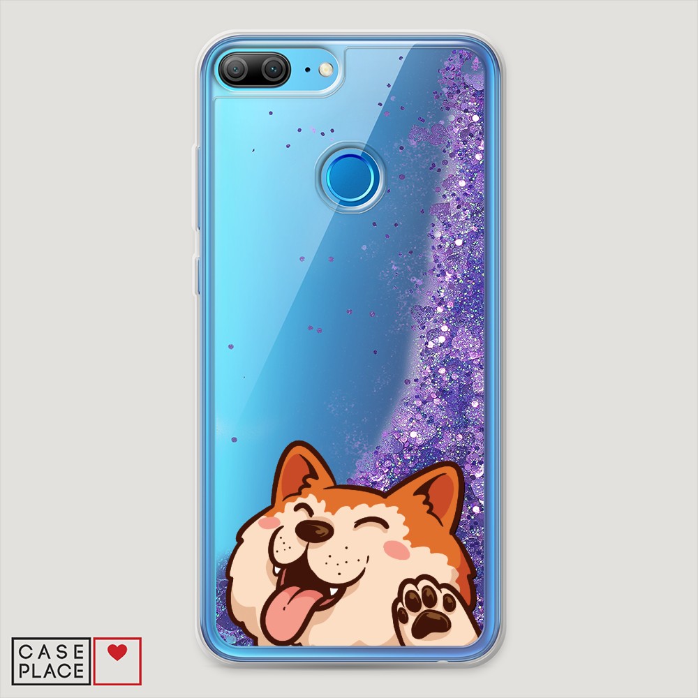 

Чехол Awog на Honor 9 Lite "Акита-ину машет", Разноцветный, 64292-1