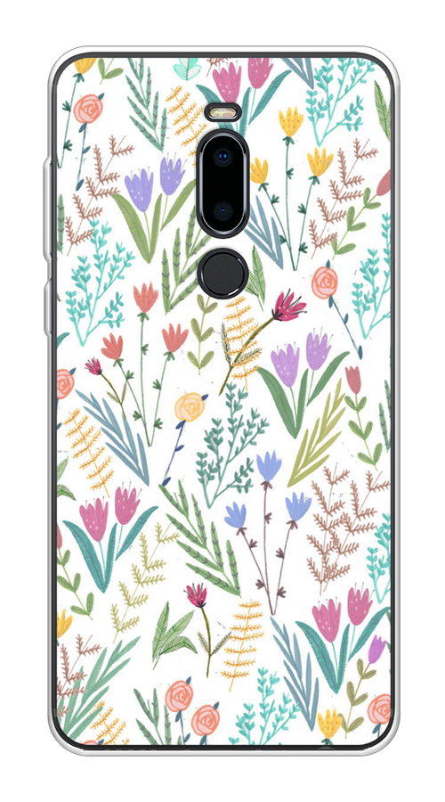 

Чехол Awog на Meizu M8 "Полевые цветы рисунок", Белый;зеленый, 73150-8