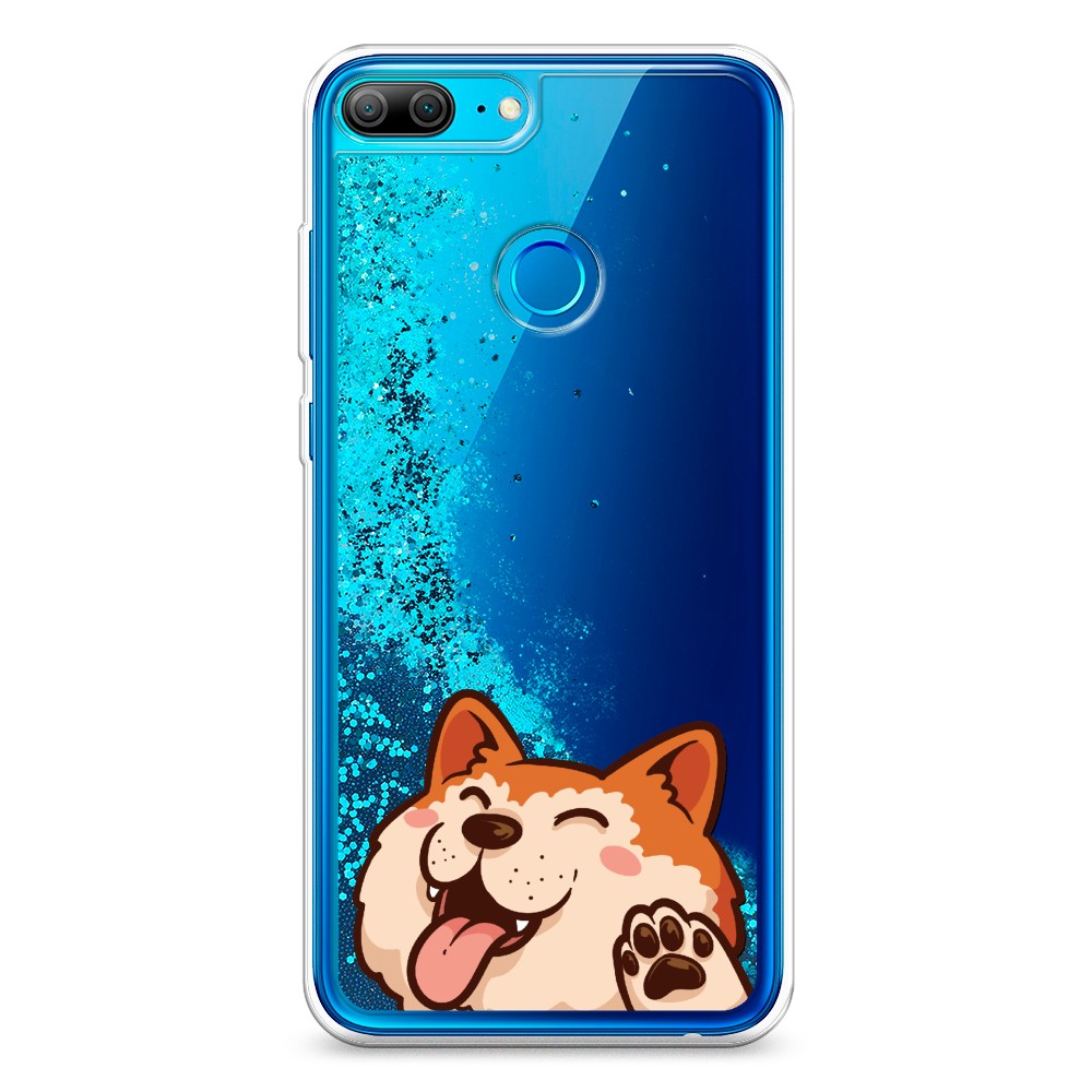 

Чехол Awog на Honor 9 Lite "Акита-ину машет", Разноцветный, 64293-1