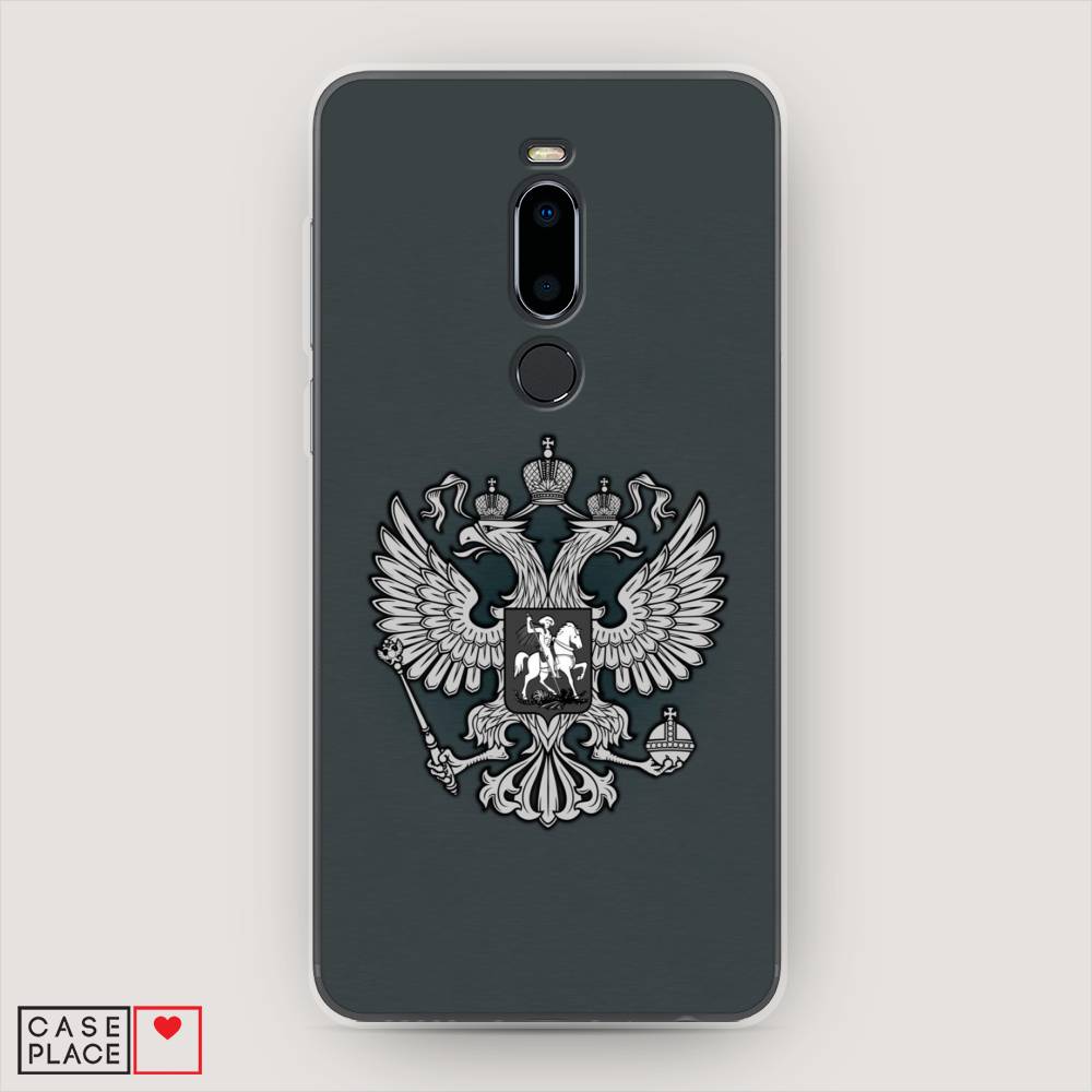 фото Чехол awog "герб россии серый" для meizu m8