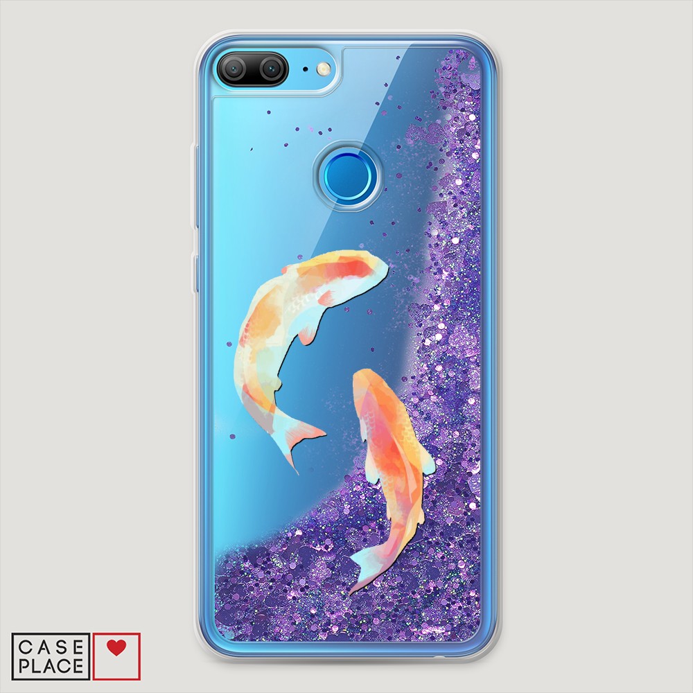 

Чехол Awog на Honor 9 Lite "Акварельные карпы", Разноцветный, 64292-1