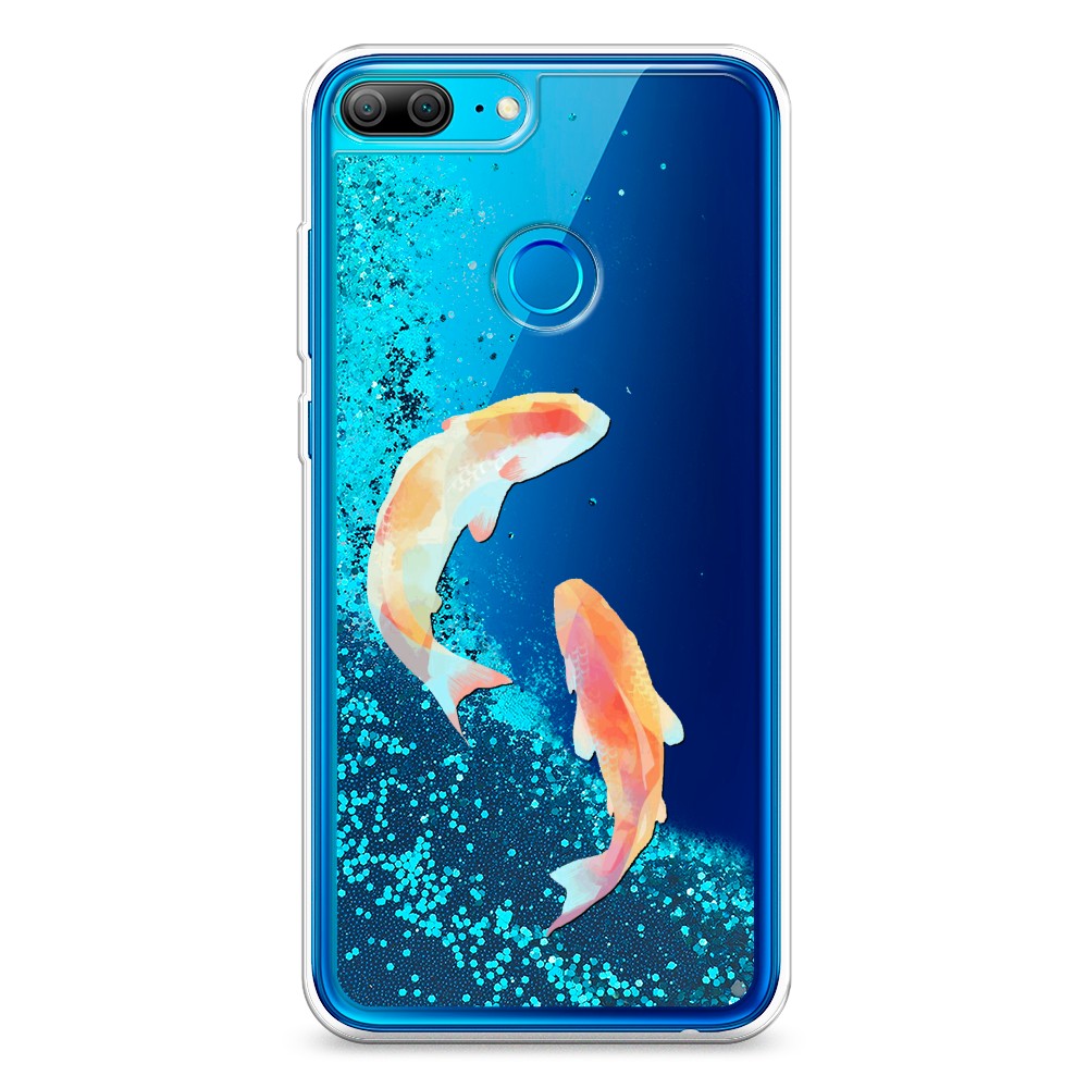 

Чехол Awog на Honor 9 Lite "Акварельные карпы", Разноцветный, 64293-1