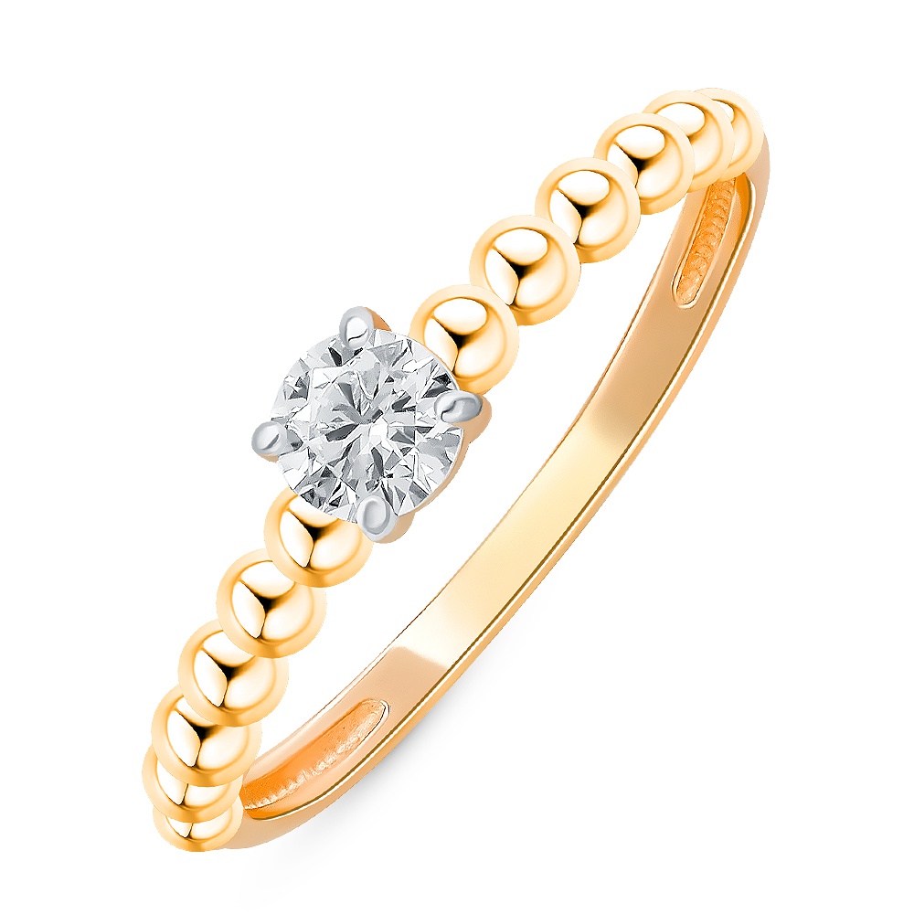 

Кольцо из серебра р.  585Gold 701013139, фианит, 701013139